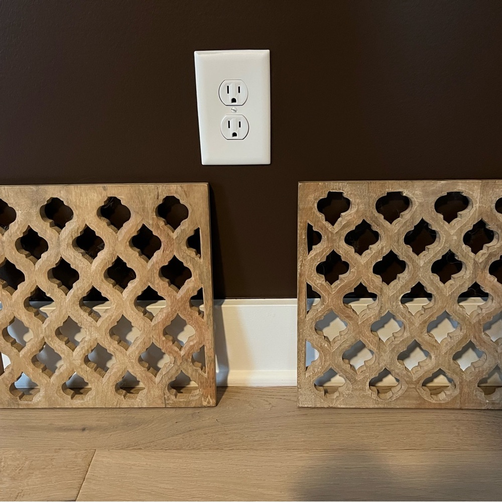 Elegant Brown Wall Decor Panels